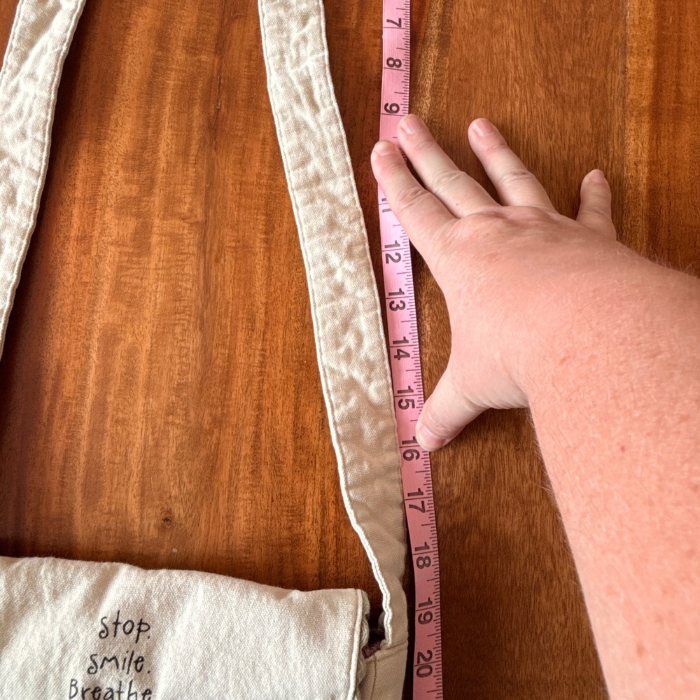 Natural Life Women's Embroidered "Stop, Smile, Breathe. Life is Beautiful" Purse - Picture 5 of 10